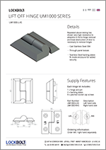 UM1000 Hinge Data Sheet